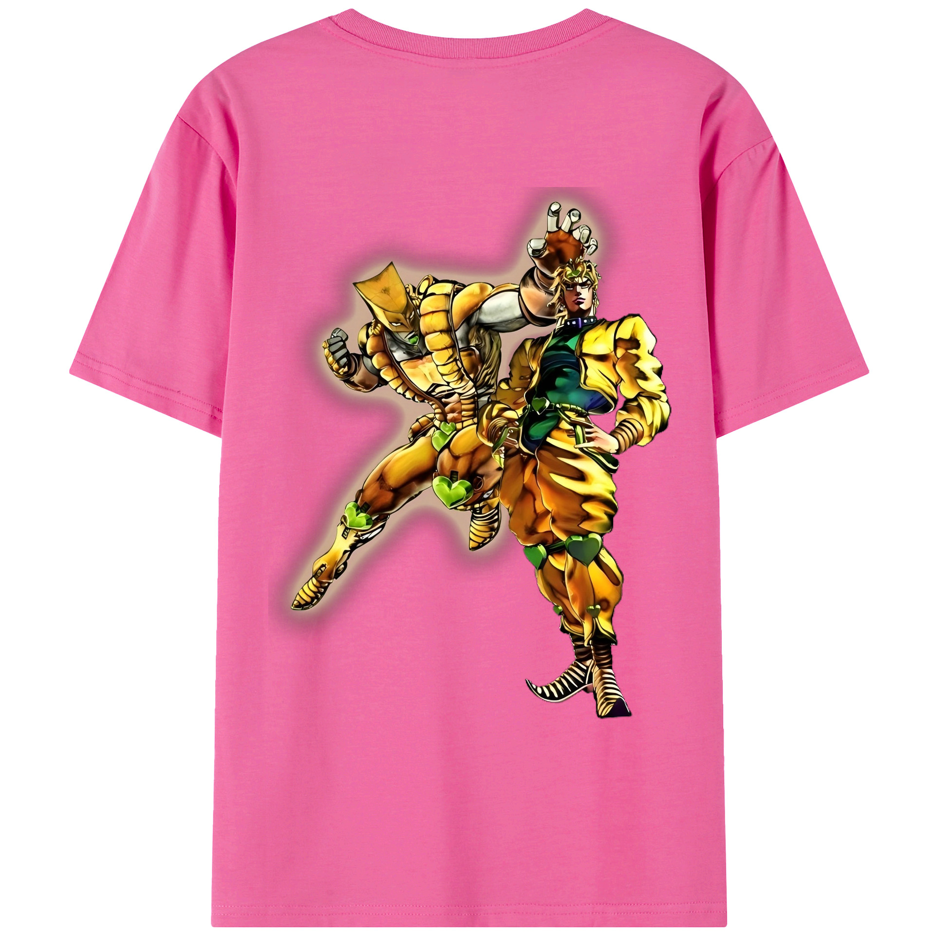 （画像用） ジョジョの奇妙な冒険 ディオ?ブランドー JoJo's Bizarre Adventure Dio Brando レディース半袖Tシャツ(バックプリント)